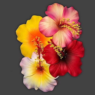 Small Hibiscus Pick                                                        